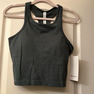 NWT Lululemon Ebb to Street High Neck Crop Tank